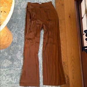 Cuyana Silk Brown Women's Pants